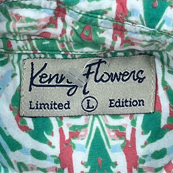Kenny Flowers Limited Edition Shirt Adult Large Button Up Hawaiian Preppy Men - Picture 5 of 14